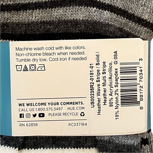 HUE Assorted Women’s Knee Socks, 3 Pairs, Size 4-10, NWT - Picture 6 of 7